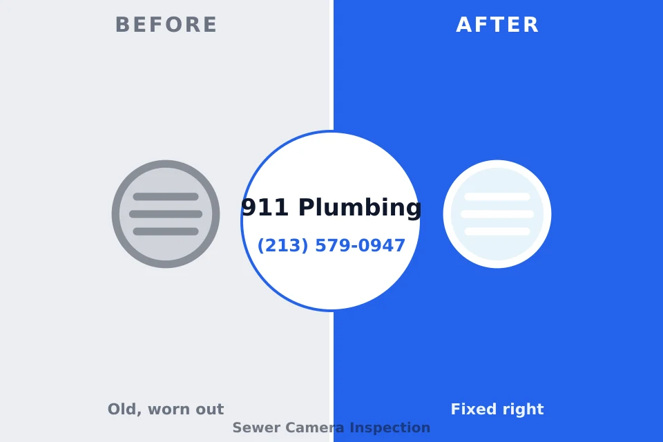Before and after: plumbing repair Middletown, IN